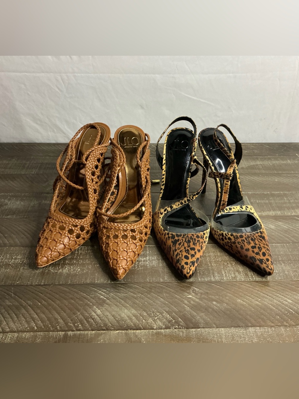 JLO Jennifer Lopez heels x2 pairs